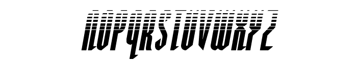 Devil Summoner Halftone Italic Font UPPERCASE
