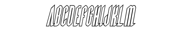 Devil Summoner Outline Italic Font LOWERCASE
