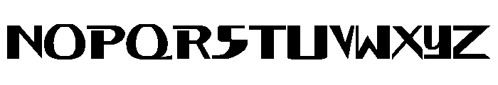 DevilRay-Regular Font LOWERCASE