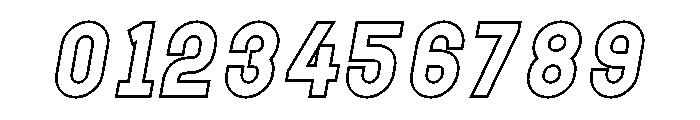 Dexoljack Hollow Italic Font OTHER CHARS