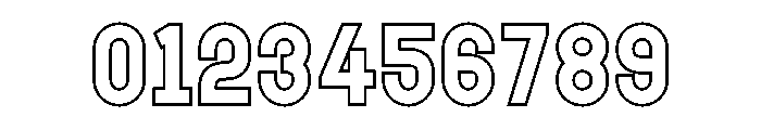 Dexoljack Hollow Font OTHER CHARS