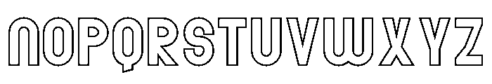 Dexoljack Hollow Font LOWERCASE