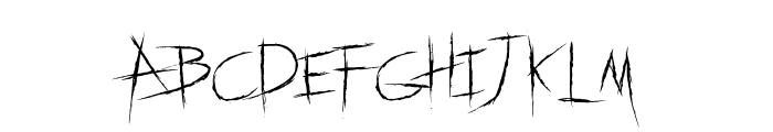 dead feather Font LOWERCASE
