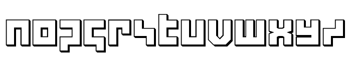 deep data 3d Font LOWERCASE