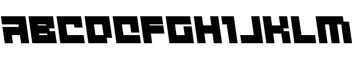 deep data cube semi-leftalic Font UPPERCASE