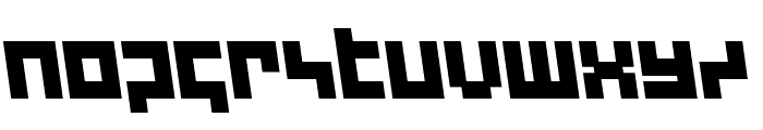 deep data cube semi-leftalic Font LOWERCASE