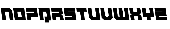 deep data semi-leftalic Font UPPERCASE