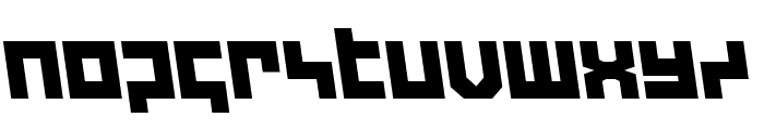 deep data semi-leftalic Font LOWERCASE