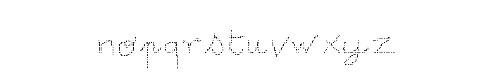 degueulasse Regular Font LOWERCASE