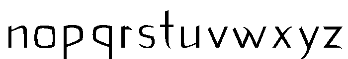 dekiru Font LOWERCASE