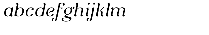 De Gama Light Italic Font LOWERCASE