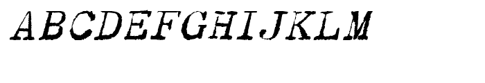 Dear John Uneven Italic Font UPPERCASE