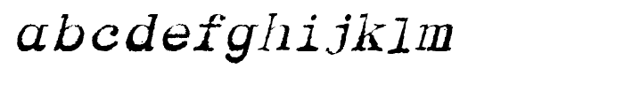 Dear John Uneven Italic Font LOWERCASE