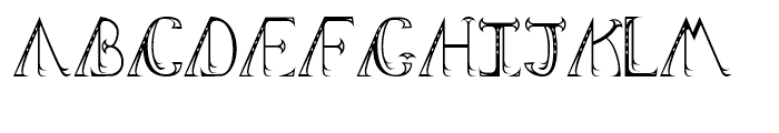 Debutante Classic Decorative Font UPPERCASE