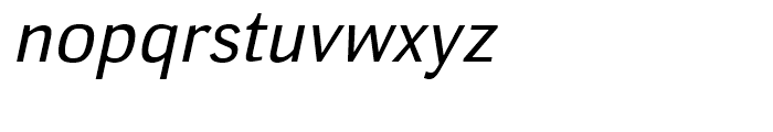Deca Sans Italic Font LOWERCASE