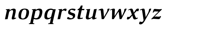 Deca Serif Bold Italic Font LOWERCASE