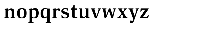 Deca Serif Bold Font LOWERCASE