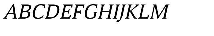 Deca Serif Italic Font UPPERCASE