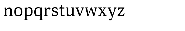 Deca Serif Regular Font LOWERCASE