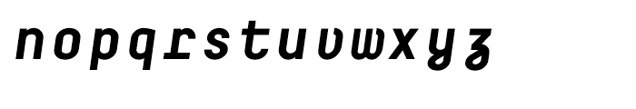 Decima Mono Bold Italic Font LOWERCASE
