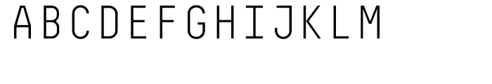 Decima Mono Light Font UPPERCASE