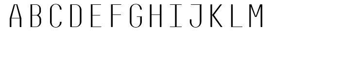 Decima Mono R Light Font UPPERCASE
