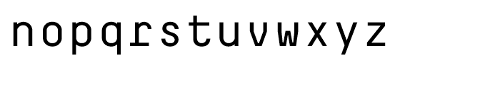 Decima Mono Regular Font LOWERCASE