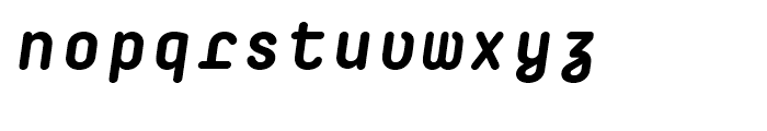 Decima Mono Round Bold Italic Font LOWERCASE