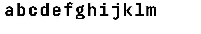 Decima Mono X Bold Font LOWERCASE