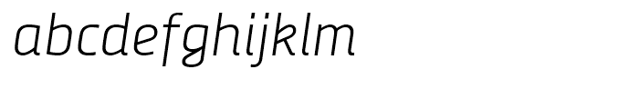 Decima Nova Pro Light Italic Font LOWERCASE