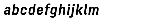 Decima Pro A Bold Oblique Font LOWERCASE