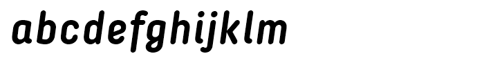 Decima Round Bold Italic Font LOWERCASE