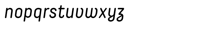 Decima Round Italic Font LOWERCASE