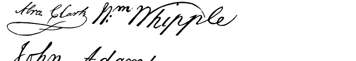 Declaration of Independence Font UPPERCASE