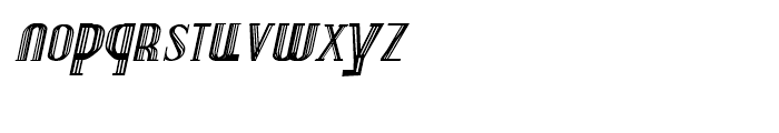 Deco Experiment 3 Italic Font LOWERCASE