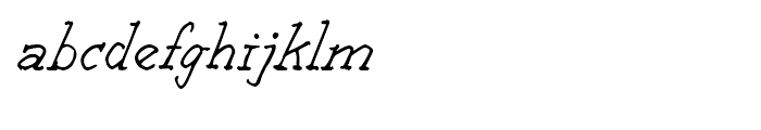 Decomic Oblique Font LOWERCASE
