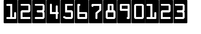 Deconumbers Pi 2 Ocra Font LOWERCASE