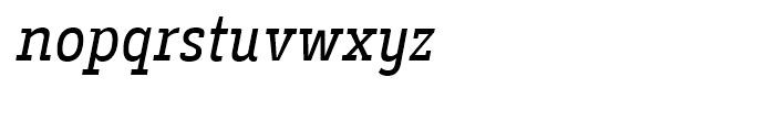 Decour Condensed Italic Font LOWERCASE