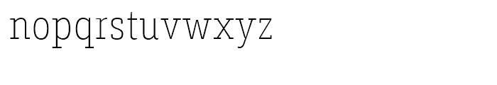 Decour Condensed Thin Font LOWERCASE