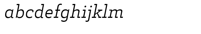 Decour Light Italic Font LOWERCASE