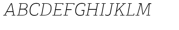 Decour Soft Ultralight Italic Font UPPERCASE