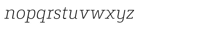 Decour Soft Ultralight Italic Font LOWERCASE