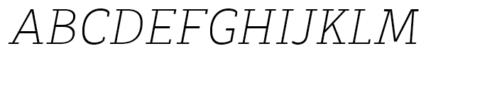 Decour Ultra Light Italic Font UPPERCASE