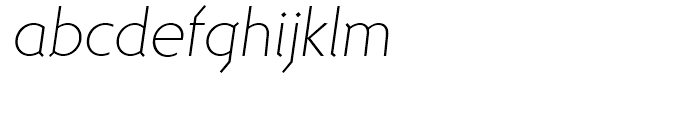 Deedee Thin Italic Font LOWERCASE
