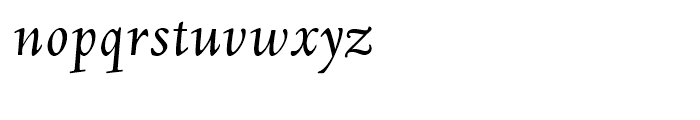 Deepdene Italic Font LOWERCASE