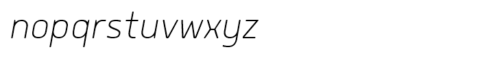 Delm ExtraLight Italic Font LOWERCASE
