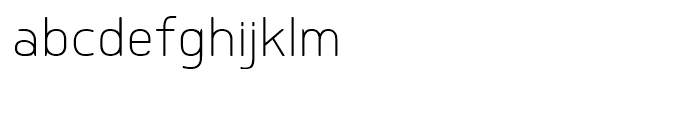 Delm ExtraLight Font LOWERCASE