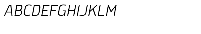 Delm Light Italic Font UPPERCASE