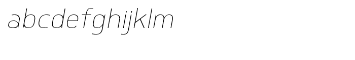 Delm Thin Italic Font LOWERCASE