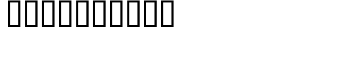 Dendera Regular Font OTHER CHARS
